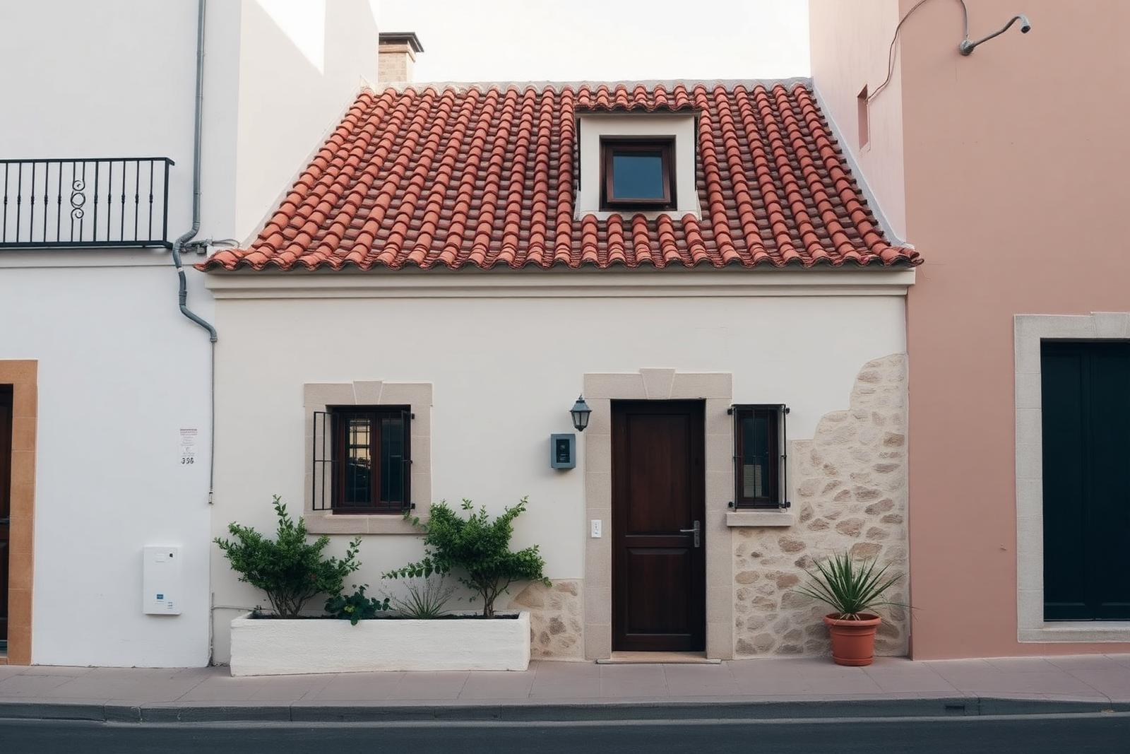 Karakteristieke stadswoning met terracotta dak in Ibiza Stad